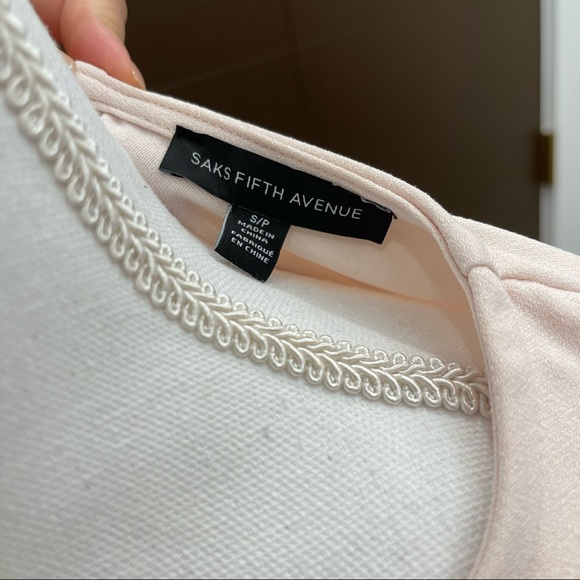 Saks Fifth Avenue Pink Bell Sleeve Top - Picture 4 of 4